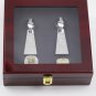 2PCS 1999 2021 Los Angeles Rams Super Bowl Championship Rings and Trophy with case(521)