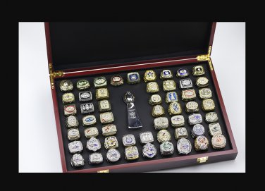 55PCS 1966-2020 NFL Super bowl championship rings and trophy Set with case &iuml;&frac14;�558&iuml;&frac14;�