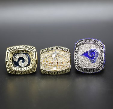 3PCS 1979 1999 2018 Los Angeles Rams Super Bowl Championship Ring size 11 without case&iuml;&frac14;�589&iuml;&frac14;�