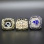 3PCS 1979 1999 2018 Los Angeles Rams Super Bowl Championship Ring size 11 with case&iuml;&frac14;�589&iuml;&frac14;�