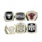 Full set 6 pcs Chicago Bulls NBA championship rings 11 size without case（703）
