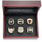Full set 6 pcs Chicago Bulls NBA championship rings 11 size with case（703）
