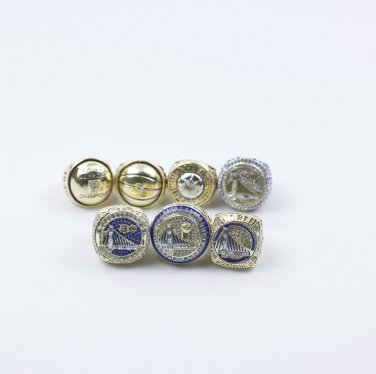 7PCS Set Golden State Warriors Basketball championship ring 11S without case&iuml;&frac14;�712&iuml;&frac14;�