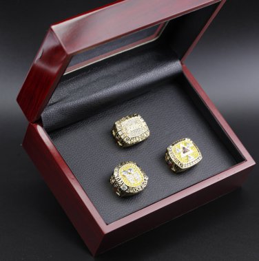 O'Neal 3PCS 2000 2001 2002 Los Angeles Lakers NBA Basketball championship ring with case&iuml;&frac14;�717&iuml;&frac14;�