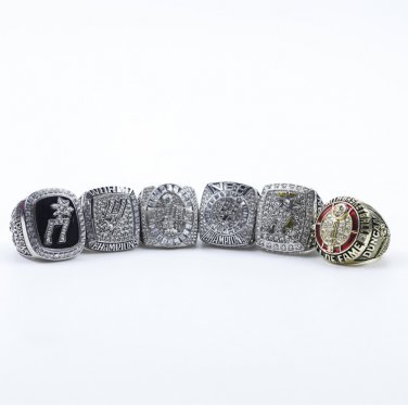 6PCS One Set San Antonio Spurs Basketball championship ring and HOF ring without case&iuml;&frac14;�738&iuml;&frac14;�
