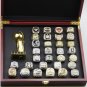 31CS Set 1988-2022 NBA world championship rings and throphy with case（751）