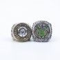 2PCS 1971 2021 Milwaukee Bucks Basketball NBA Championship Rings 11S without case（753）