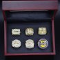 6PCS 2020 Los Angeles Lakers NBA Basketball championship rings KOBE rings with case(769)