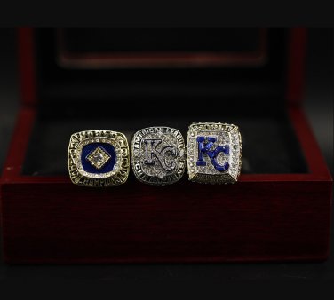 1985 2013 2015 Kansas Royal MLB World Series Championship Rings 11S with case&iuml;&frac14;�988&iuml;&frac14;�