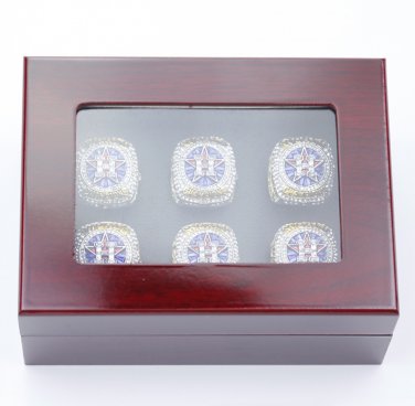 6PCS Names 2017 Houston Astros world series championship rings 11 size with case&iuml;&frac14;�993&iuml;&frac14;�