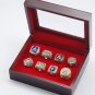 8PCS NAMES 2022 Atlanta Braves MLB world series championship rings 11 size with case（1002）