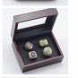 Set 4pcs Atlanta Braves MLB world series championship rings 11 size with case（1007）