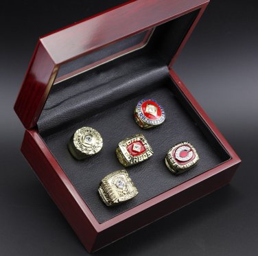 5PCS Cincinnati Reds MLB world championship rings 11 size with case&iuml;&frac14;�1028&iuml;&frac14;�
