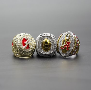 3PCS 2020 alabama crison tide NCAA championship rings 11 size without case&iuml;&frac14;�1065&iuml;&frac14;�