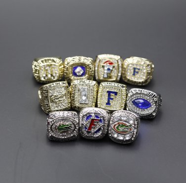 11PCS Florida Gators NCAA championship rings 11 size without case&iuml;&frac14;�1068&iuml;&frac14;�