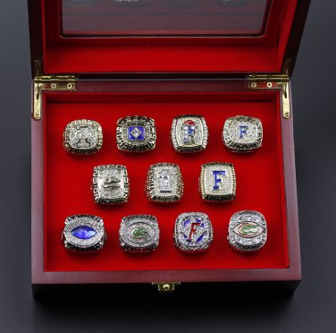 11PCS Florida Gators NCAA championship rings 11 size with case&iuml;&frac14;�1068&iuml;&frac14;�