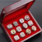 Set 12 PCS New Ohio State Buckeyes NCAA championship rings 11 size with case（1071）