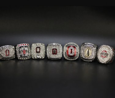 Set 7 PCS New Ohio State Buckeyes NCAA championship rings 11 size without case&iuml;&frac14;�1084&iuml;&frac14;�