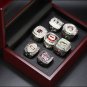 Set 7 PCS New Ohio State Buckeyes NCAA championship rings 11 size with case（1084）