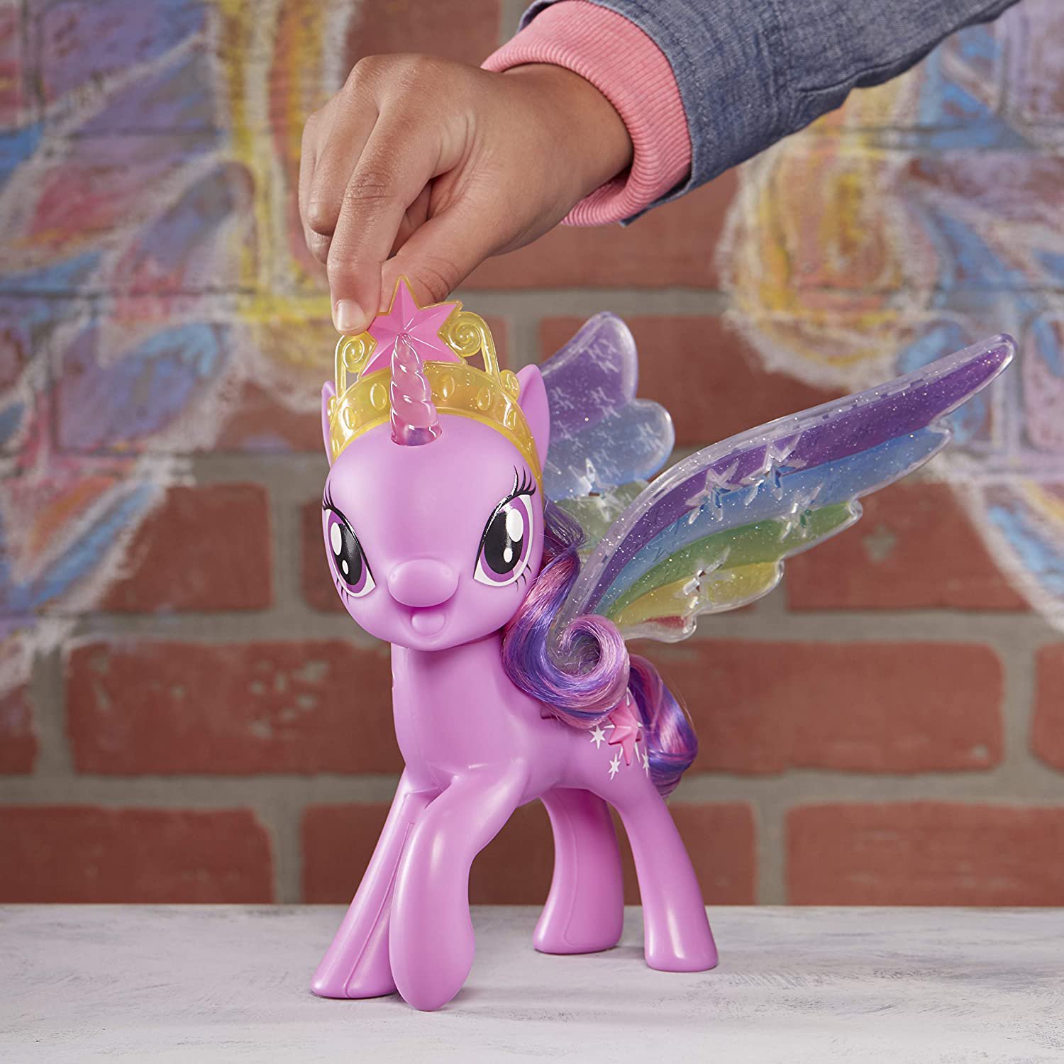 My Little Pony Toy Rainbow Wings Twilight Sparkle Purple Pony Figure ...