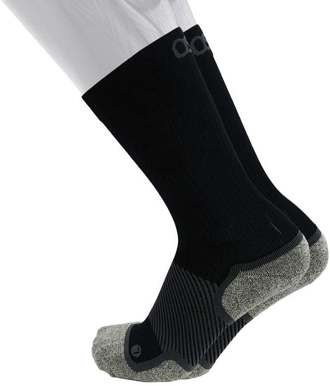 OS1st WP4 Wellness Socks Sensitive feet and Circulation Support Medium Crew Black New