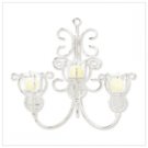 38434 Distressed Scrollwork Candleholder