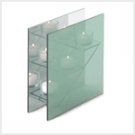 38589 3 Step Glass Candleholder