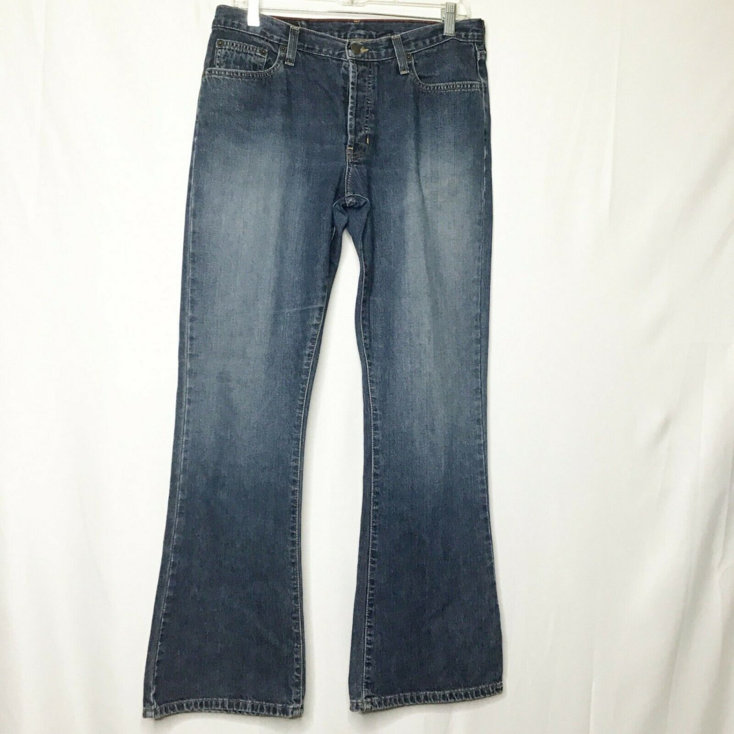 A&F Jeans 8R Boot Cut Medium Wash Stone Wash Worn Mid High Rise Rodeo