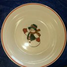 Set of 2 Stoneware Snowman Cereal/Soup/Salad Bowl- 7"