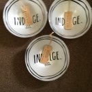 Rae Dunn INDULGE. Bowls – Set of 3 - Silver Glass Collection LL