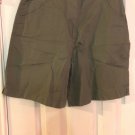 THE TERRITORY AHEAD Women's Cotton Olive Drab Green Hiking Shorts Sz 8