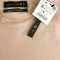 Zara Essentials Shirt Men Size Med Apricot Deluxe Long Length Crew Neck NWT SS