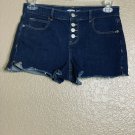 Old Navy Women's Boyfriend Button Fly Denim Shorts Size 6 Cut Off High Rise