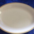 Shenango China Platter 10 1/2" White Gold Rim U.S.A Restaurant China