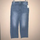 Old Navy Women Wide Leg Denim Jean Raw Hem "Donna" Size 8 NWT