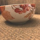 222 Fifth Amber Leaves Thanksgiving Fall Leaves Cereal Bowl NEW