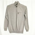 Beverly Hills Polo Club Shirt Mens Size XL Beige 1/4 Zip Pullover Ribbed Hem LS