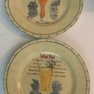 Sakura Tiki Mai Tai & Singapore Sling 8 inch Set of Two Excellent Condition