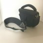 Quantaray QR HS20 molded SLR camera holster bag All Black Top Handle Excellent
