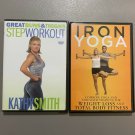 Great Buns and Thighs Step Workout DVD and Iron Yoga DVD Set of 2 inside case