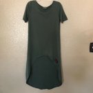Made For Me 2 Look Amazing Brand Hi-Low Green Dress Women Size M NWT