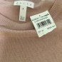 NWT Leith Pink Lightweight Sweater Medium M Round Neck Long Sleeve Bell Sleeve