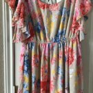 Margo & Sebastian Sunny Side Up L Dress NWT Floral $58.00 # MG7493PGS 100% Poly