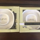 Kate Aspen ceramic  "Olive You" Tray Dish LOVE Olive Spreader gift Set of 2