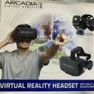 Arcadia Virtual Reality 360 Headset With Built-In Headphones Capacitive Touch Bu