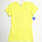 Lilly Pulitzer Shirt Women M Yellow Solid Round Neck Short Sleeve Casual Wear