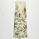 Adelyn Rae Romper Women Beige Black Sequin Lines Sleeveless V-Neck Dinner Party