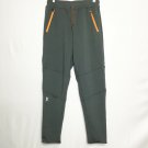 Orange Theory Pants Men L Black Orange Zipper Pockets Drawstring Sweatpants