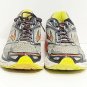 Brooks Ghost Sneakers Men 13 Grey Yellow Round Toe Running Athletic