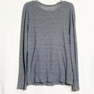 J Crew Shirt Women M Grey Long Sleeved Crew Neck